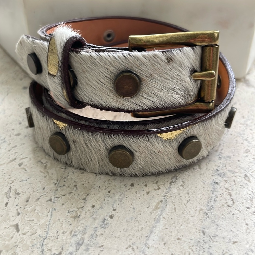 Brave leather belt